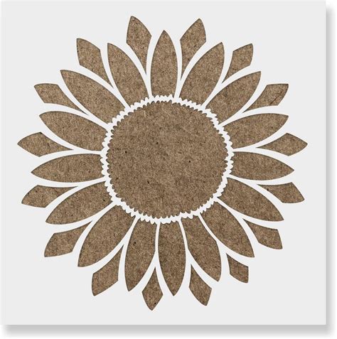 Sunflower Stencil Printable