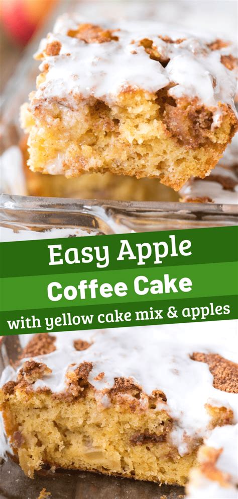 Easy Apple Coffee Cake With Yellow Cake Mix 8 Ingredients