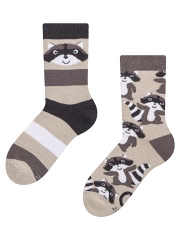 Chaussettes Chaudes Rigolotes Pour Enfants Raton Laveur Heureux Dedoles