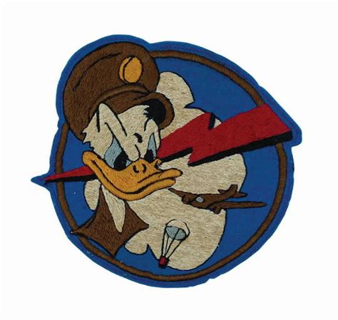 Donald Duck World War Ii Military Patch