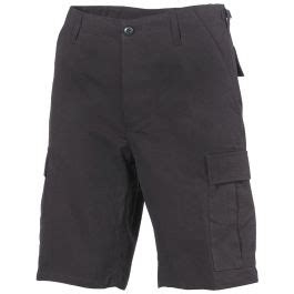 MFH US BDU Bermudashorts Ripstop Svart