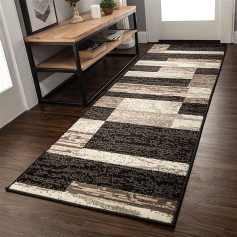 Amazon Superior Indoor Runner Rug Jute Backed Modern Geometric