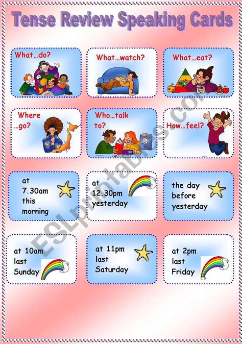 Past Simple Speaking Cards 2BD