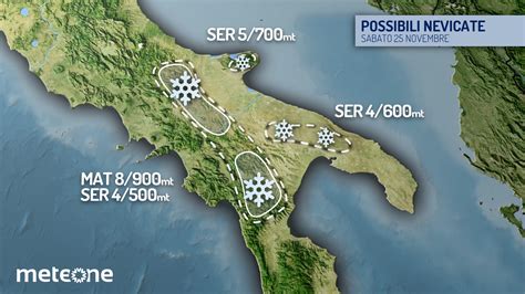 La Prima Neve Della Stagione Sabato Fiocchi Su Appennino Monti Dauni