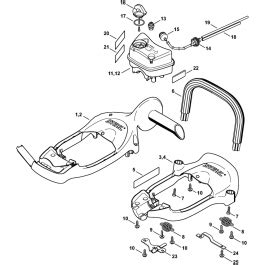 Stihl Hs Hs Hedge Trimmer Handle Fuel Tank Assembly L S Engineers