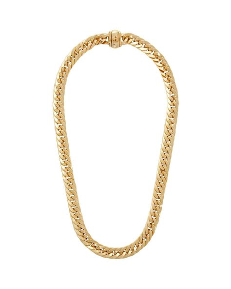 Emanuele Bicocchi Ssense Exclusive Gold Herringbone Chain Necklace In