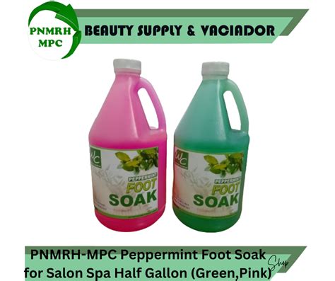 Pnmrh Mpc Peppermint Foot Soak For Salon Spa Gallon Enriched With Hydrating Nutrients With