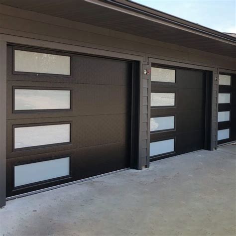 Steel Insulated Garage Door with Side Windows