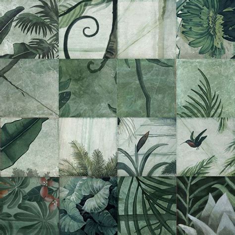 Jungle Decorative Botanic Styled Tiles Tile Trends Tile Trends