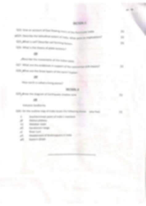 Solution Class 11 Geography Half Yearly Question Paper Studypool