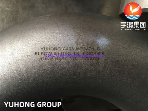 ASTM A403 WP347H S 90 DEG LR Elbow Stainless Steel Pipe Fitting High