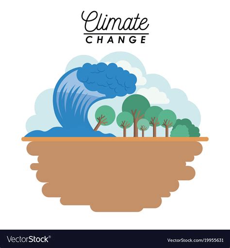 Effects of climate change Royalty Free Vector Image