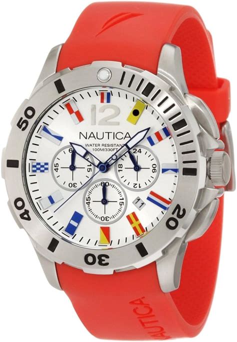 Nautica N G Orologio Da Polso Da Uomo Cinturino In Caucci