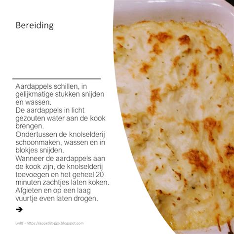 Aardappel Knolselderijpuree Met Kaas