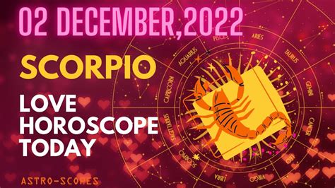 ️ Scorpio ♏️ ️ Love Horoscope Horoscope For Today December 02 2022♏