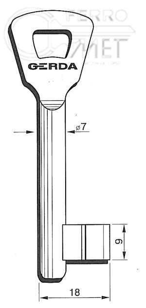 Kup Klucz Do Zamka Wpuszczanego GERDA