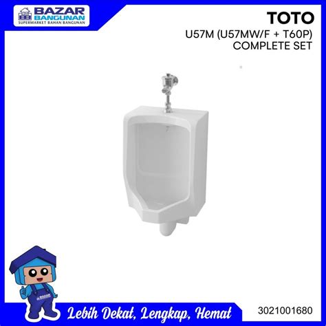 Jual Urinal Urinoir Toto U M Original Plus Push Kran T P Set