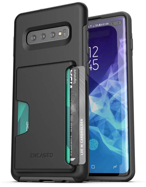 Encased Galaxy S10 Plus Wallet Case 2019 Phantom Ultra Protective