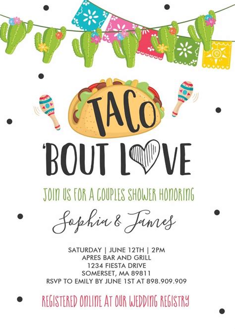 Taco Bout Love Invitations Invitation Templates Zazzle Twins Baby