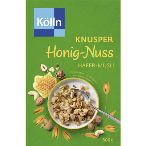 EDEKA24 Kölln Müsli Knusper Honig Nuss 500G