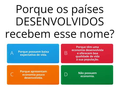 Países Desenvolvidos Subdesenvolvidos E Emergentes