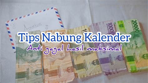 Tips Nabung Kalender Terbalik Hasil 500 000 Tiap Bulan Nabung