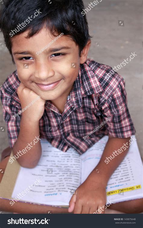 Indian School Boy Studying Stock Photo 143875648 Shutterstock