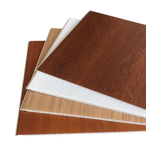 Wood Color Pvc Wall Panel High Strength Laminate Pvc Wall Cladding Wood