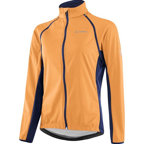 Löffler Zip Off San Remo 2 Windstopper Light Fietsjas Dames papaya 275