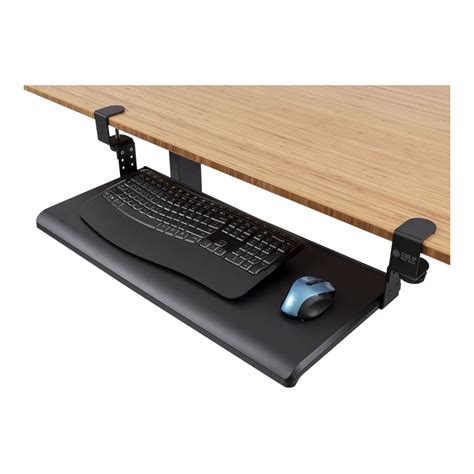 Buy Stand Up Desk Store Large Clamp-On Retractable Adjustable Keyboard Tray/Under Desk Keyboard ...