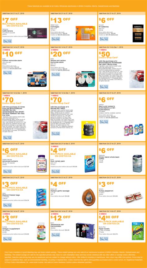 Costco Flyer And Costco Sale Items For Oct 21 27 2019 For Bc Ab Sk Mb Costco West Fan Blog