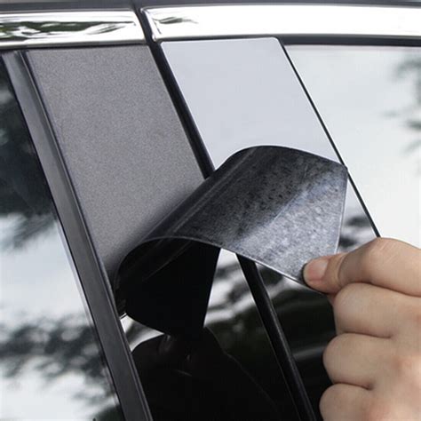 Pcs Gloss Black Pillar Posts Door Cover Fit For Chevrolet Trailblazer