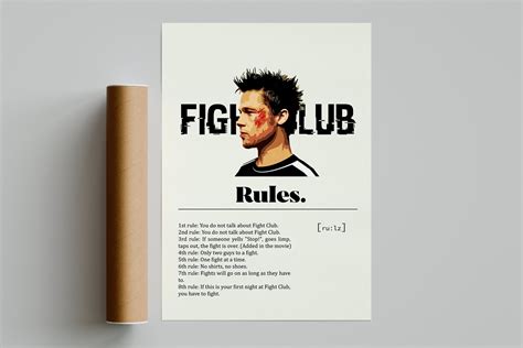 Fight Club Rules Poster