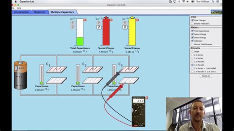 Capacitors In Series And Parallel Phet Simulation Youtube