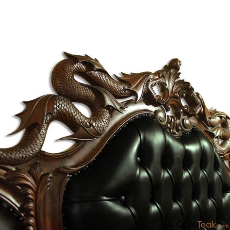 Buy Antique Dragon Carving Bed From Indonesia - Veronicas Qualiteak