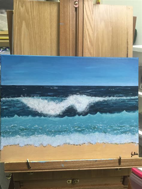 ~Beach Waves~ Painting inspired by the beautifully done Beach Scene ...