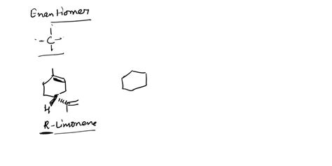 SOLVED R Limonene Draw Select Draw The Structure Of The Enantiomet 1