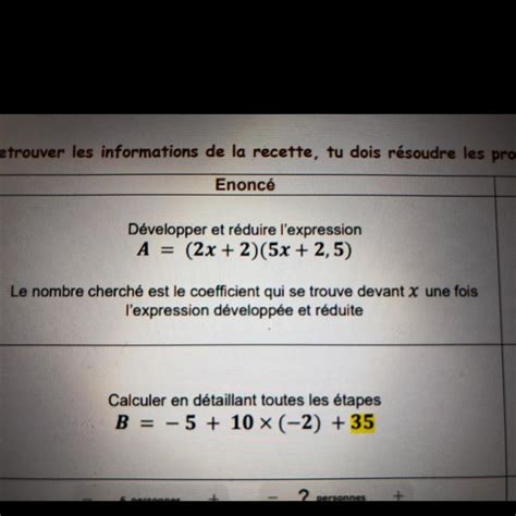 Bonjour Vous pourriez maider pour mon devoir en Math svp Détaille