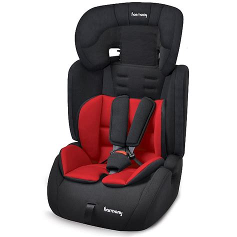 Harmony Venture Deluxe Harnessed Car Seat With Red Black Reversible