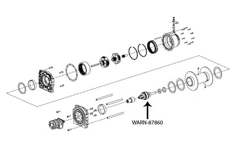 Warn Industries 12 Series 12000 Lb Anti Clockwise Hydraulic Winch 30286