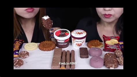 ASMR leftover dessert race! #kim&liz asmr - YouTube