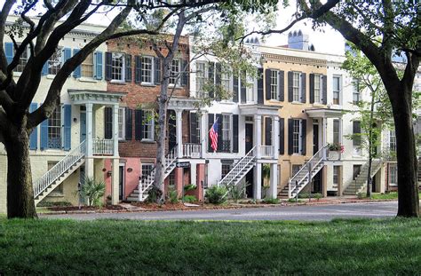 Row Houses In Savannah Photograph By Dave Mills Fine Art America