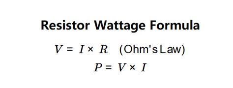 how to find resistor wattage