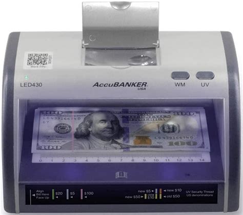 AccuBANKER Cash Card Counterfeit Detector LED430 Money Checker CTI