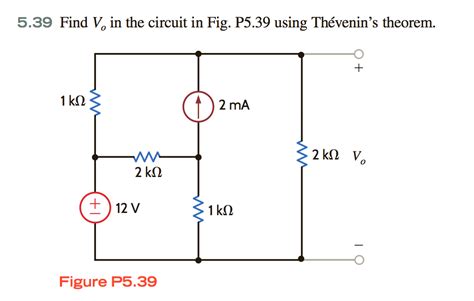 Solved Find V O In The Circuit In Fig P Using Chegg