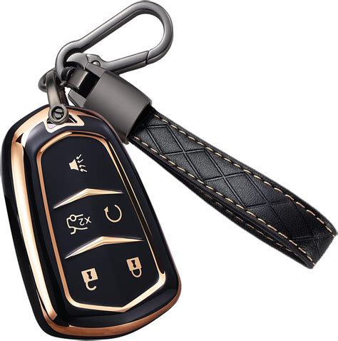 Amazon Cacacar For Cadillac Key Fob Cover With Keychain For