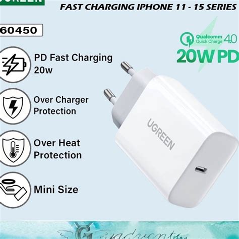 Jual Ugreen Kepala Adaptor Charger W Pd Fast Charging Usb Mfi Type C