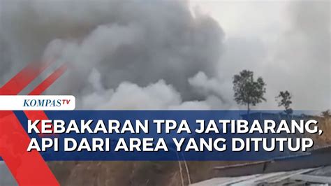 TPA Jatibarang Semarang Terbakar 2 Mobil Damkar Diterjunkan Ke Lokasi