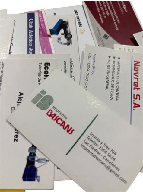 tarjetas personales imprenta bascans