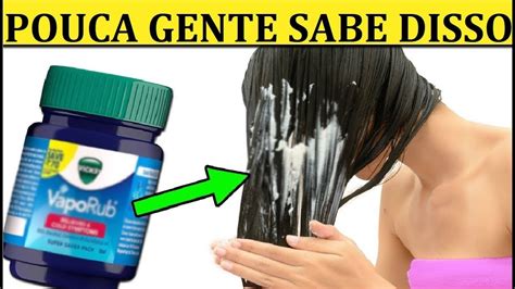 P E Vick Vaporub Em Teu Cabelo E Os Resultados V O Te Surpreender Vick